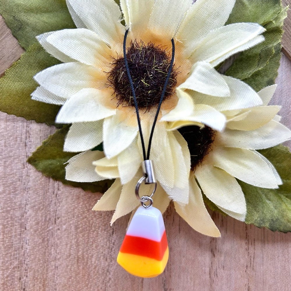 Candy Corn Phone Charm